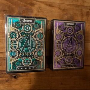 Theory11 Avengers: Infinity Saga Playing Cards - Green & Purple Edition Bundle